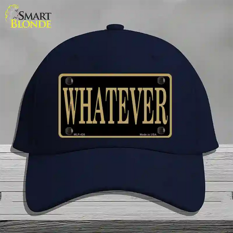 Whatever Novelty License Plate Hat Cotton / Navy