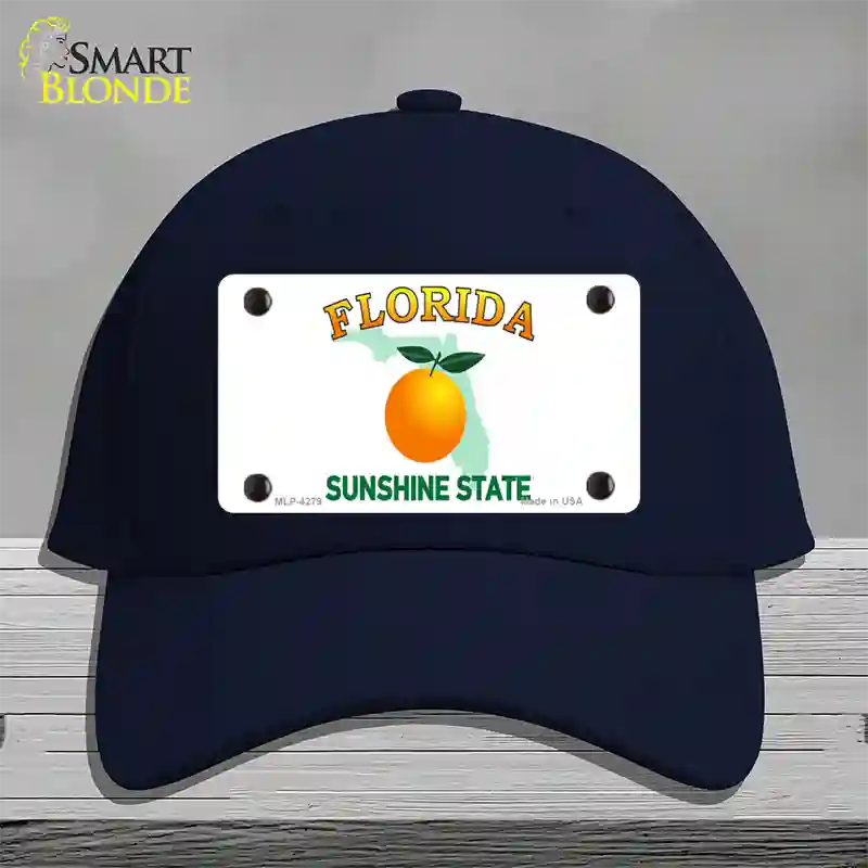 Florida State Novelty License Plate Hat Cotton / Navy