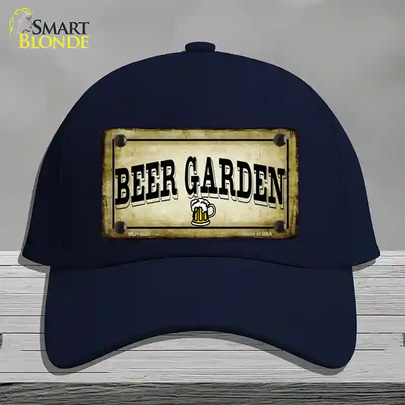 Beer Garden Novelty License Plate Hat Cotton / Navy