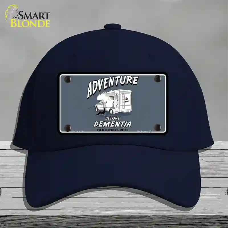 Adventure Before Dementia Novelty License Plate Hat Cotton / Navy