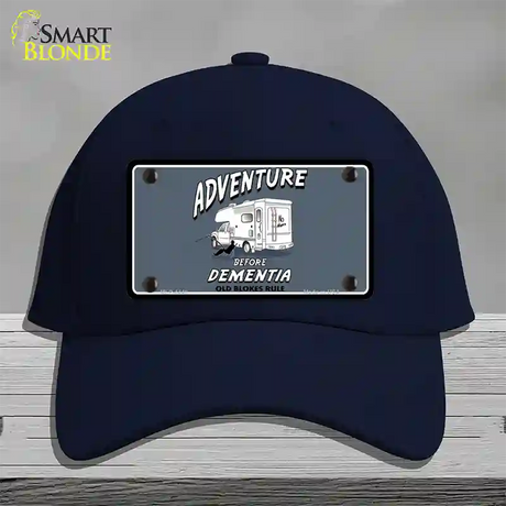 Adventure Before Dementia Novelty License Plate Hat Cotton / Navy