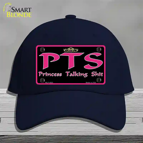 P.T.S. Novelty License Plate Hat Cotton / Navy