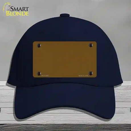 Brown Solid Novelty License Plate Hat Cotton / Navy