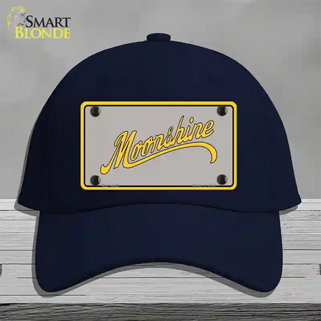 Moonshine Novelty License Plate Hat Cotton / Navy