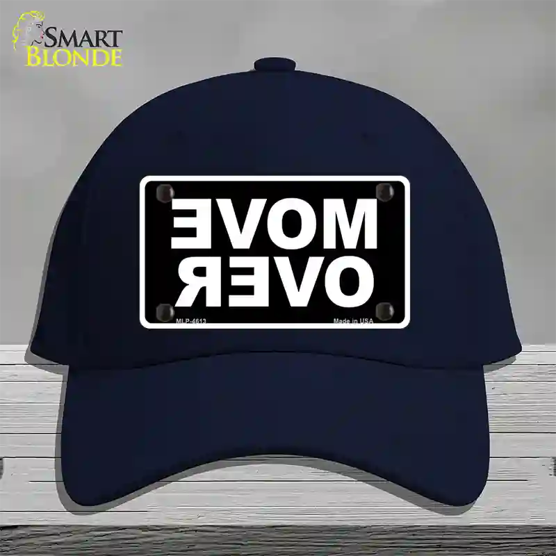 Move Over Black Novelty License Plate Hat Cotton / Navy