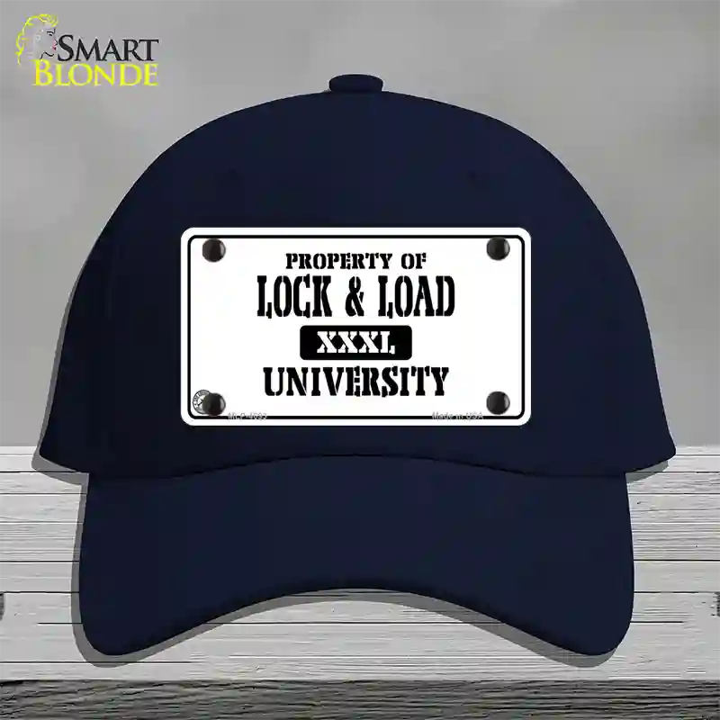 Lock And Load Novelty License Plate Hat Cotton / Navy