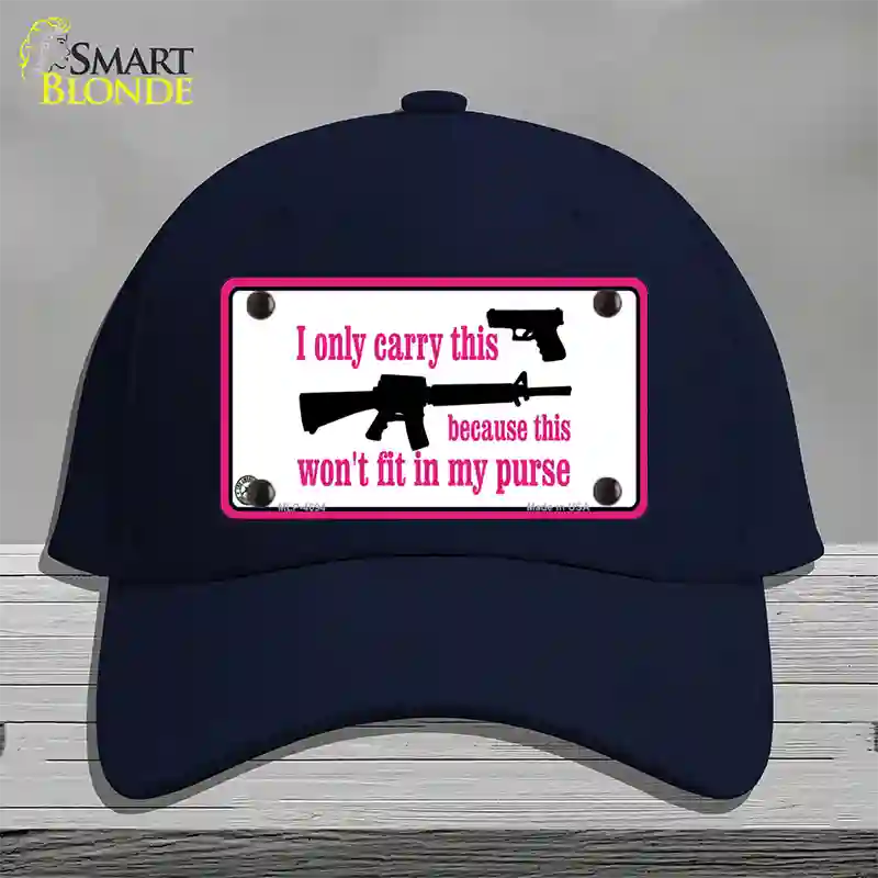 I Carry This Gun Novelty License Plate Hat Cotton / Navy