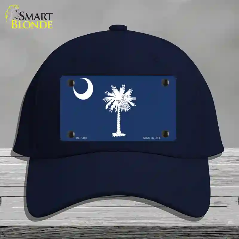 South Carolina State Flag Novelty License Plate Hat Cotton / Navy