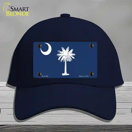 South Carolina State Flag Novelty License Plate Hat Cotton / Navy