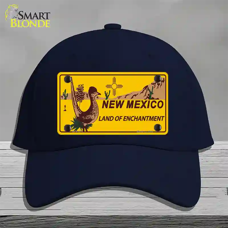 Roadrunner New Mexico Novelty License Plate Hat Cotton / Navy