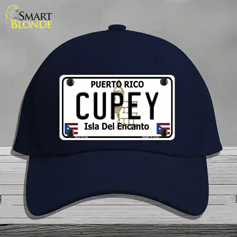 Cupey Puerto Rico Novelty License Plate Hat Cotton / Navy