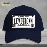 Levittown Puerto Rico Novelty License Plate Hat Cotton / Navy