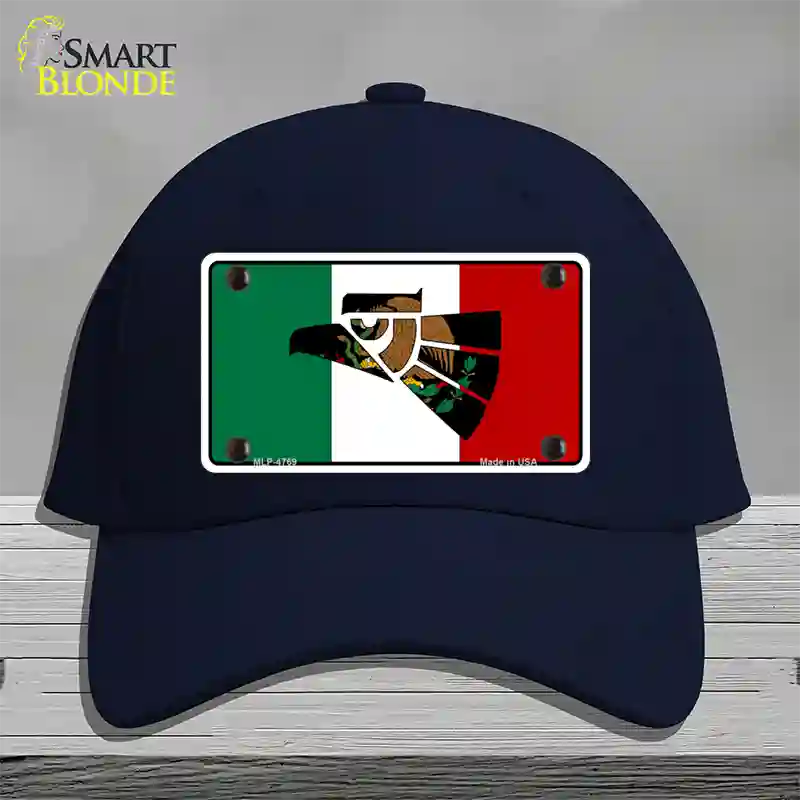 Made In Mexico Flag Novelty License Plate Hat Cotton / Navy