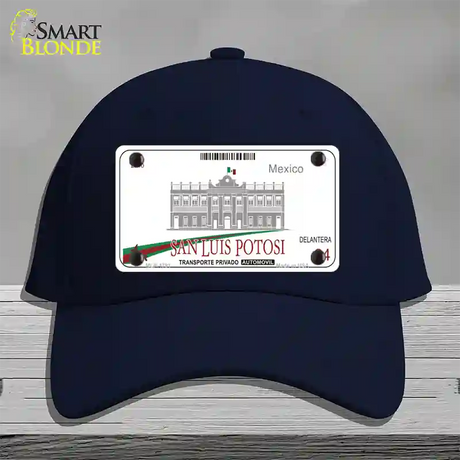 San Luis Potosi Mexico Novelty License Plate Hat Cotton / Navy