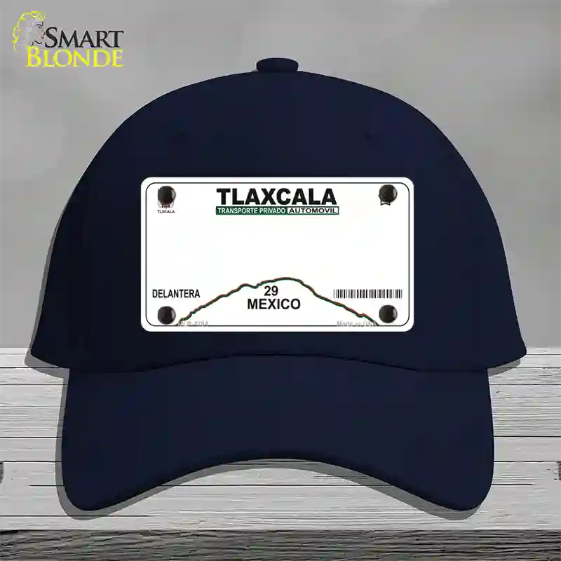 Tlaxcala Mexico Novelty License Plate Hat Cotton / Navy