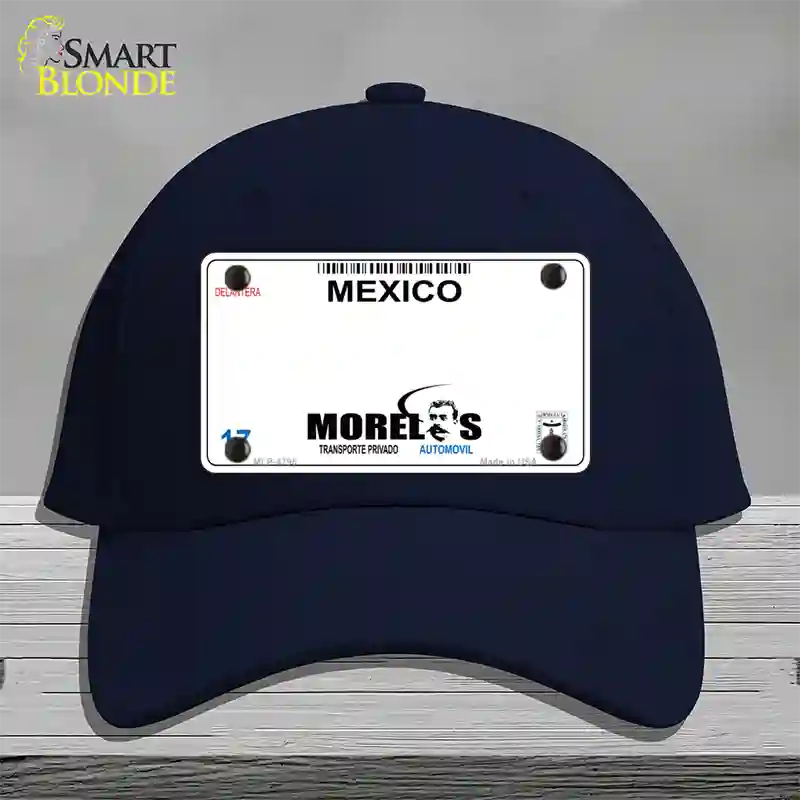 Morelos Mexico Novelty License Plate Hat Cotton / Navy