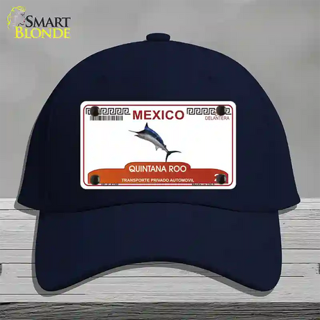 Quintana Roo Mexico Novelty License Plate Hat Cotton / Navy