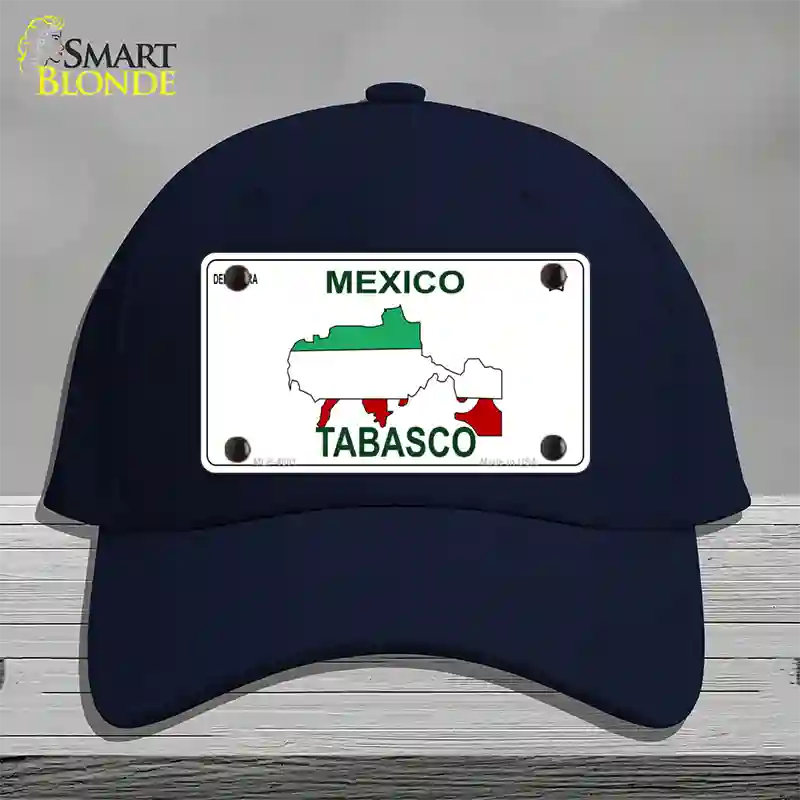 Tabasco Mexico Novelty License Plate Hat Cotton / Navy