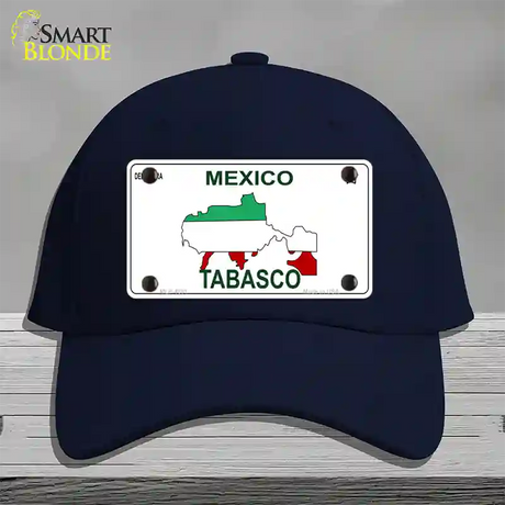 Tabasco Mexico Novelty License Plate Hat Cotton / Navy