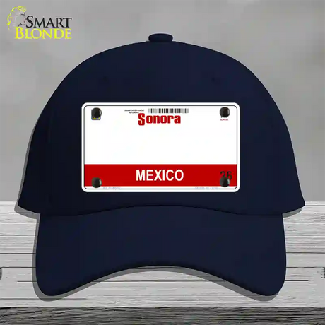 Sonora Mexico Novelty License Plate Hat Cotton / Navy