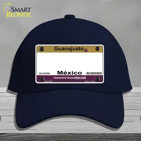 Guanajuato Mexico Blank Novelty License Plate Hat Cotton / Navy