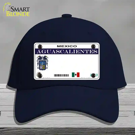 Aguascalientes Mexico Novelty License Plate Hat Cotton / Navy