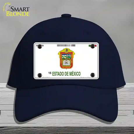 Estado De Mexico Novelty License Plate Hat Cotton / Navy