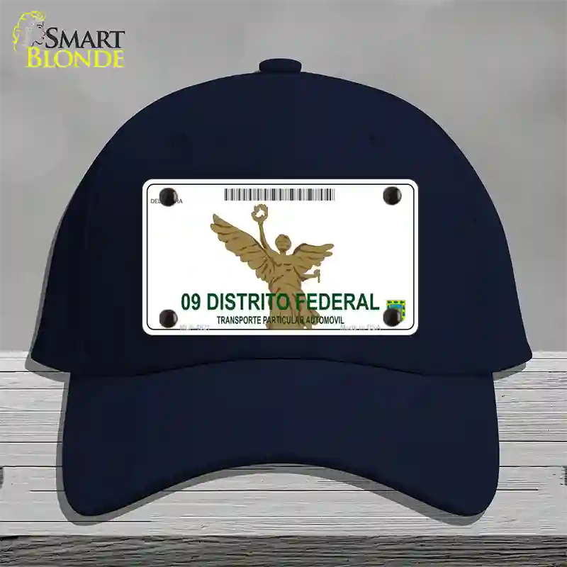 Distrito Federal Mexico Blank Novelty License Plate Hat Cotton / Navy