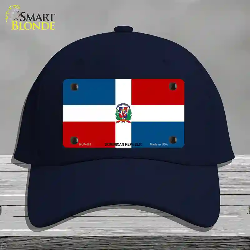 Dominican Republic Flag Novelty License Plate Hat Cotton / Navy