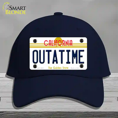 California Outtatime Novelty License Plate Hat Cotton / Navy