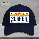 Surfer California Novelty License Plate Hat Cotton / Navy