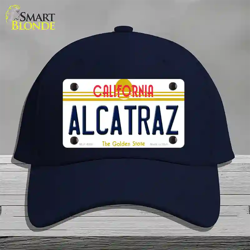 Alcatraz California Novelty License Plate Hat Cotton / Navy