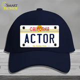 Actor California Novelty License Plate Hat Cotton / Navy