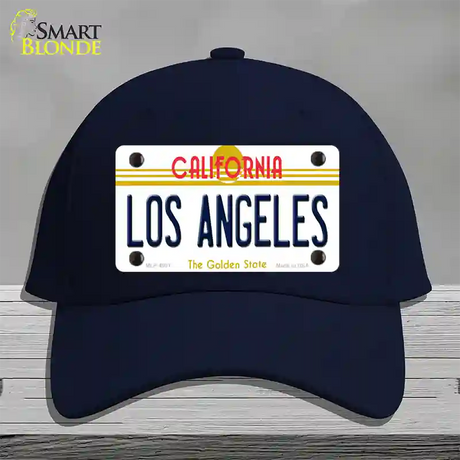 Los Angeles California State Novelty License Plate Hat Cotton / Navy