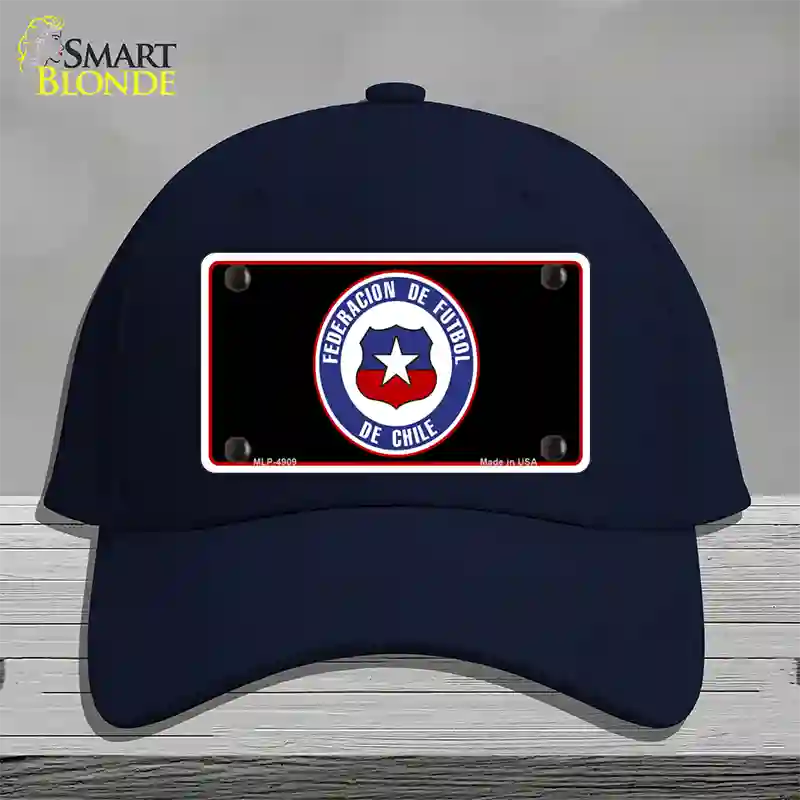 Federacion De Futbol De Chili Flag Novelty License Plate Hat Cotton / Navy