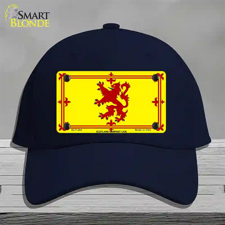 Scotland Lion Flag Novelty License Plate Hat Cotton / Navy