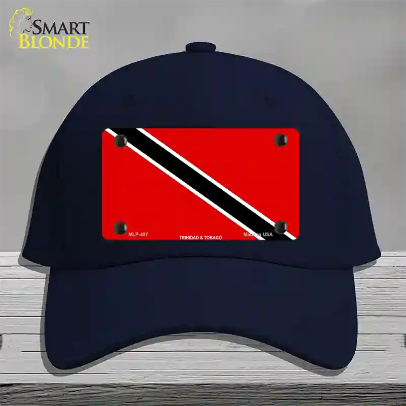 Trinidad Tobago Flag Novelty License Plate Hat Cotton / Navy