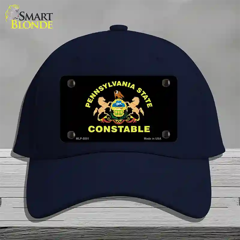 PA Constable Star Seal Novelty License Plate Hat Cotton / Navy