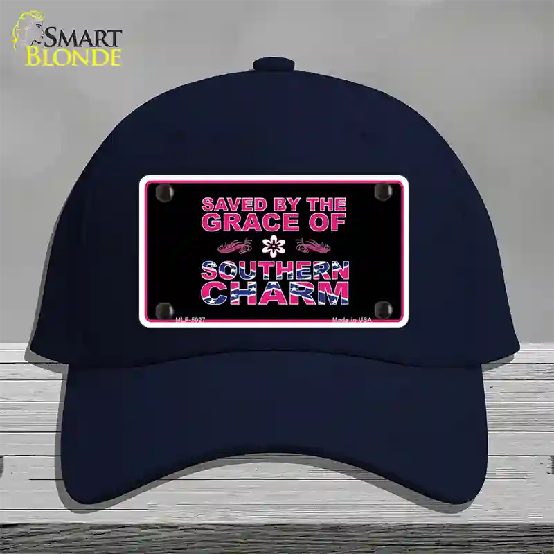 Southern Charm Novelty License Plate Hat Cotton / Navy