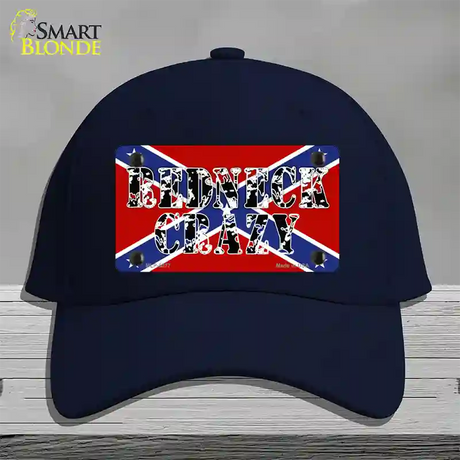 Redneck Crazy Novelty License Plate Hat Cotton / Navy