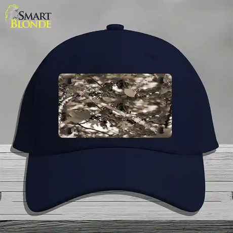 Leaf Camouflage Novelty License Plate Hat Cotton / Navy