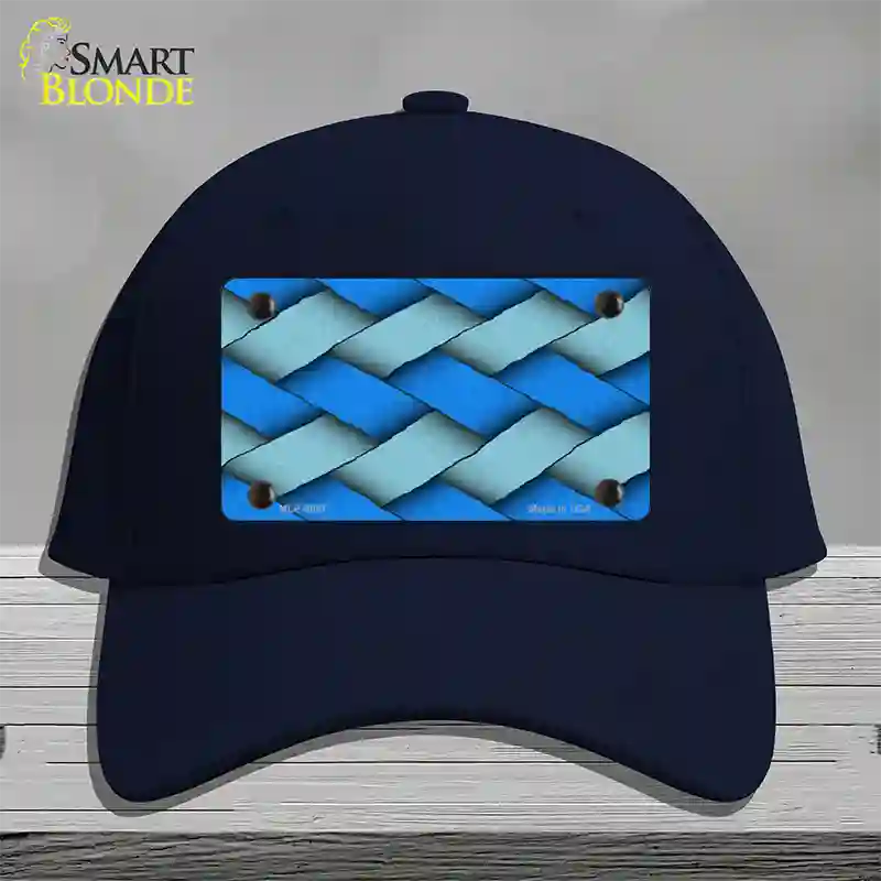 Weave Blue Novelty License Plate Hat Cotton / Navy