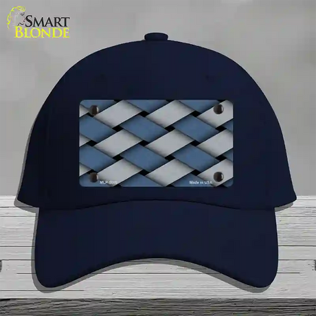 Weave Blue & Gray Novelty License Plate Hat Cotton / Navy