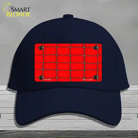 Web Red Novelty License Plate Hat Cotton / Navy