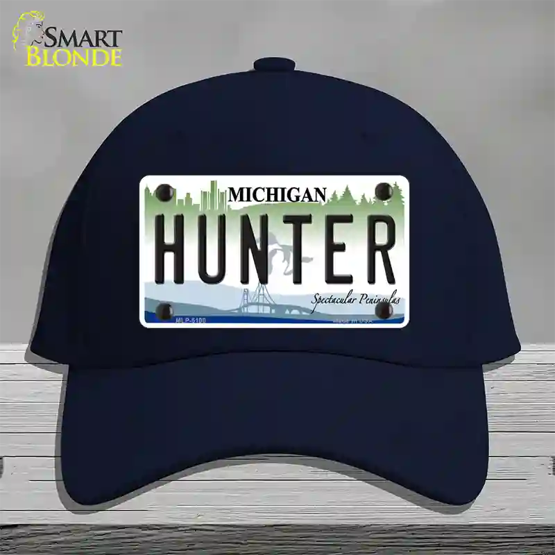 Hunter Michigan State Novelty License Plate Hat Cotton / Navy