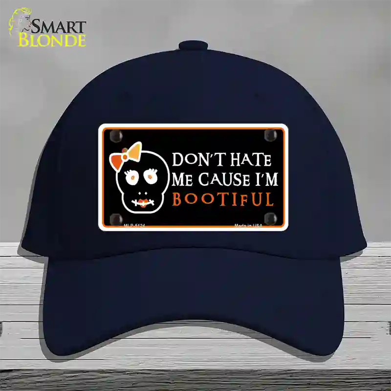 Cause Im Bootiful Novelty License Plate Hat Cotton / Navy