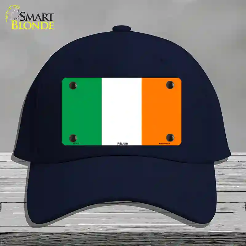 Ireland Flag Novelty License Plate Hat Cotton / Navy