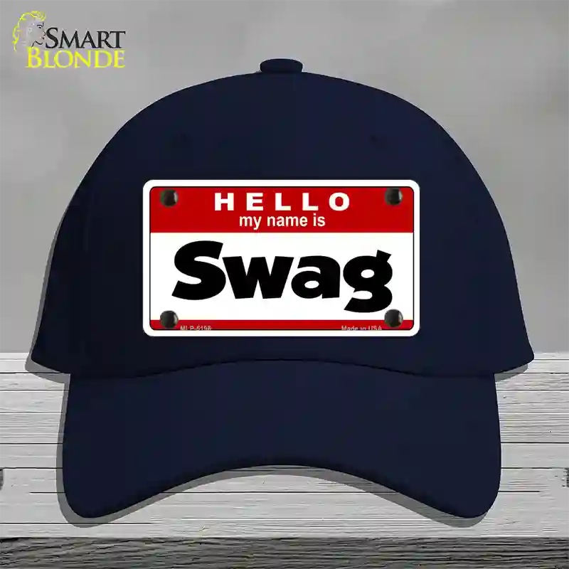 Swag Novelty License Plate Hat Cotton / Navy