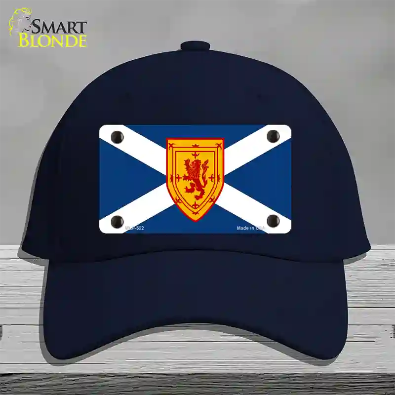 Scotland St Andrews Flag Novelty License Plate Hat Cotton / Navy