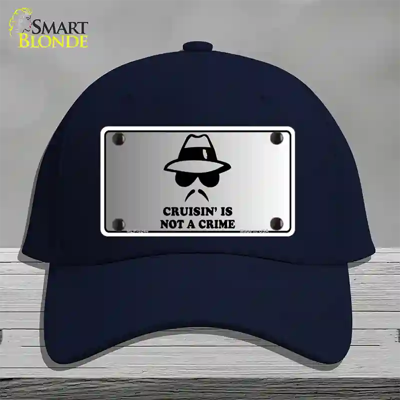 Cruisin Is Not A Crime Novelty License Plate Hat Cotton / Navy